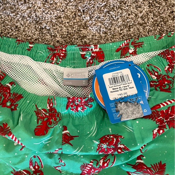 NEW Men's Columbia Green Super Backcast Water Shorts - Picture 3 of 4